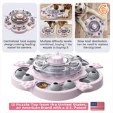 KADTC U.S. Brand & Design All in ONE -3 Levels of Challenge Spinning Dog Puzzle Toy for Small/Medium/Large Dogs Treat Dispenser Food Dispensing Toys Puppy Puzzles Slow Feeder Halloween Birthday Gift